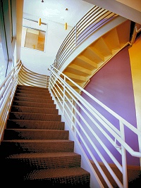 Batchglow powder coated staircase for an attractive and durable finish